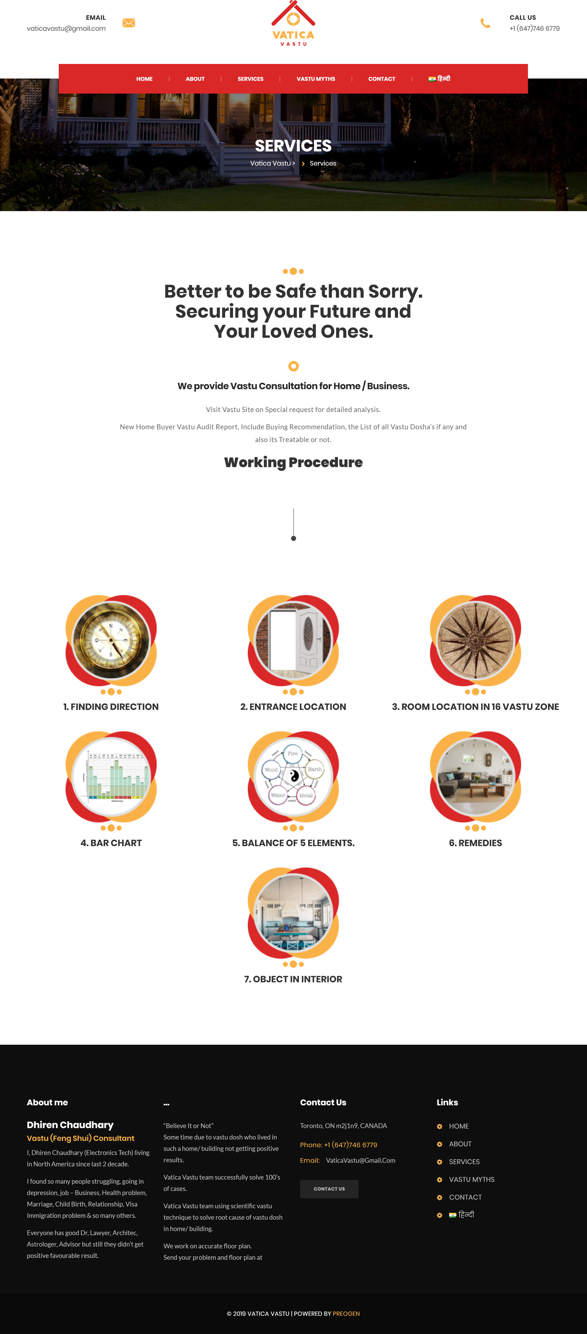 Vatica Vastu Website design3